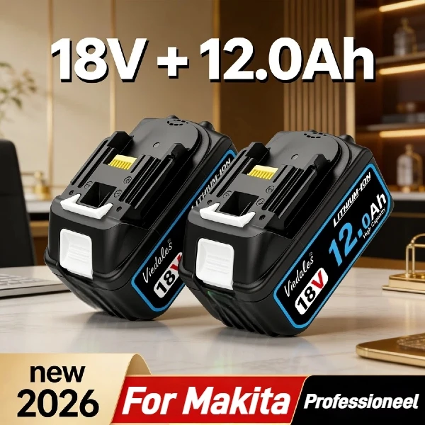 

100% New 18V 12000mAh power tool battery for Makita 18v Battery BL1840 BL1830 BL1850 BL1860 Replacement Lithium Battery
