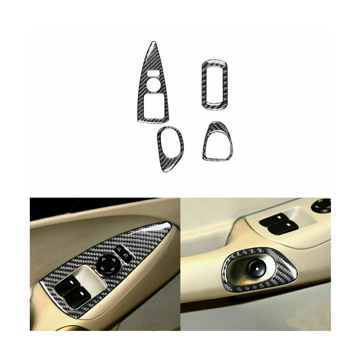 For Chevrolet Corvette C6 2005-2007 Carbon Fiber Full Interior Set Trim Cover Decoration Sticker Car Accessories - 21PCS image 5