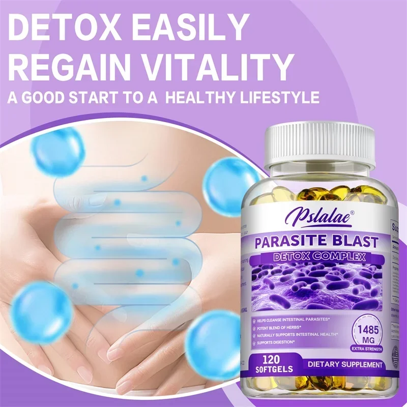 

Parasite Blast Detox Complex - Eliminates Parasites, Supports Gut Health, Improves Digestion, Metabolism, Improves ImmuneSupplem