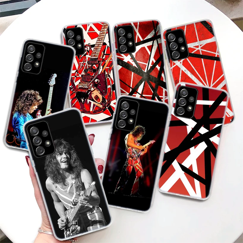 Eddie Van Halen Graphic Guitar Phone Case For Samsung Galaxy A52 A53 A54 A55 A12 A13 A14 A15 A22 A23 A24 A25 A32 A33 A34 A35 A03