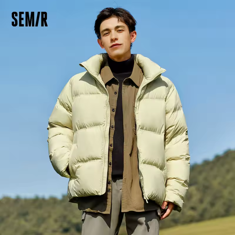 Semir Down Jacket Men Women 2024 Winter New Light Short Coat Three-Proof Thermal Puffer Coat Couple Top Trendy Down Jacket - Image 6