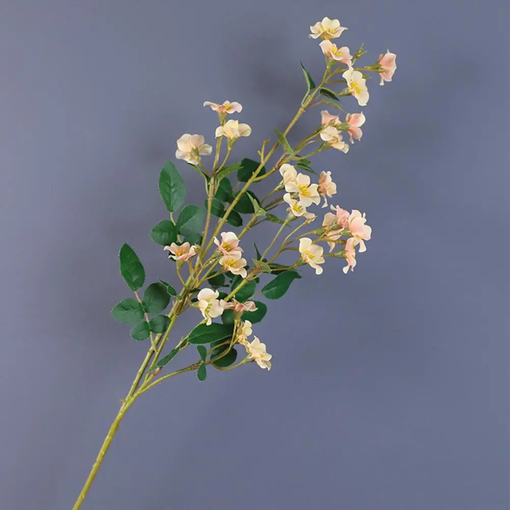 

Realistic Fake Flowers Vibrant Multiflora Rose Artificial Flower Arrangement for Wedding Home Office Decor Realistic Colorful