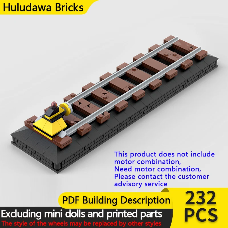 

City Street View Model MOC Building Bricks Train Display Stand Modular Technology Children Holiday Gifts Assemble Toys Suit