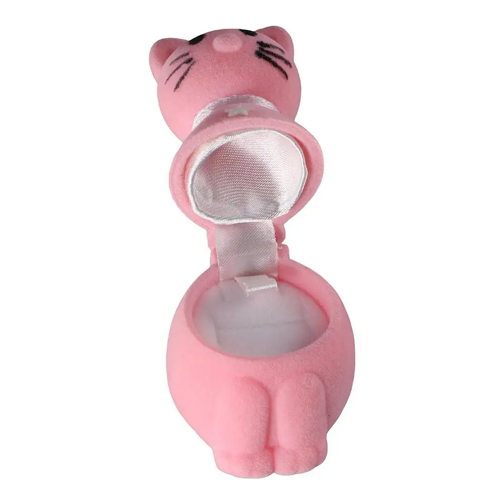 Organizer Romantic Cartoon Lover Animals Gift Velvet Ring Box Jewelry Display Storage Case Gift Boxes