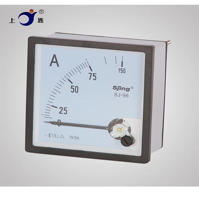 1Pcs SJ96 AC 50A 75A 100A 150A 200A 250A 300A 400A 500A 600A 750A 800A Measuring Range Panel Mounting Ammeter Ampere Meter CP-96