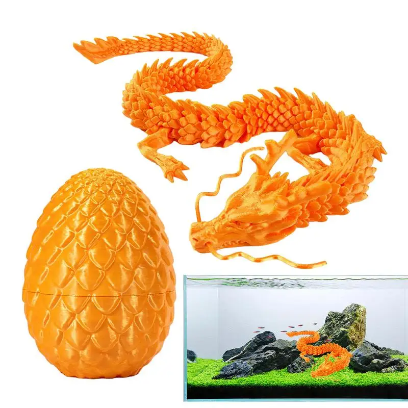 3D Printed Gem Dragon Crystal Fidget Toy uovo di drago articolato girevole regalo ideale per bambini con ADHD perfetto per i compleanni