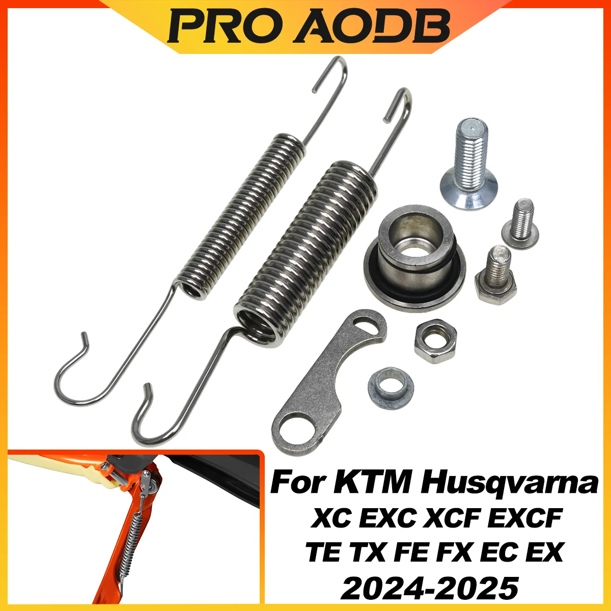 Für KTM 125-500 XC XCW XCF XCFW EXC EXCF TPI 6 Tage Husqvarna GasGas Motorrad CNC Parkplatz Seitenständer Ständer mit Federsatz