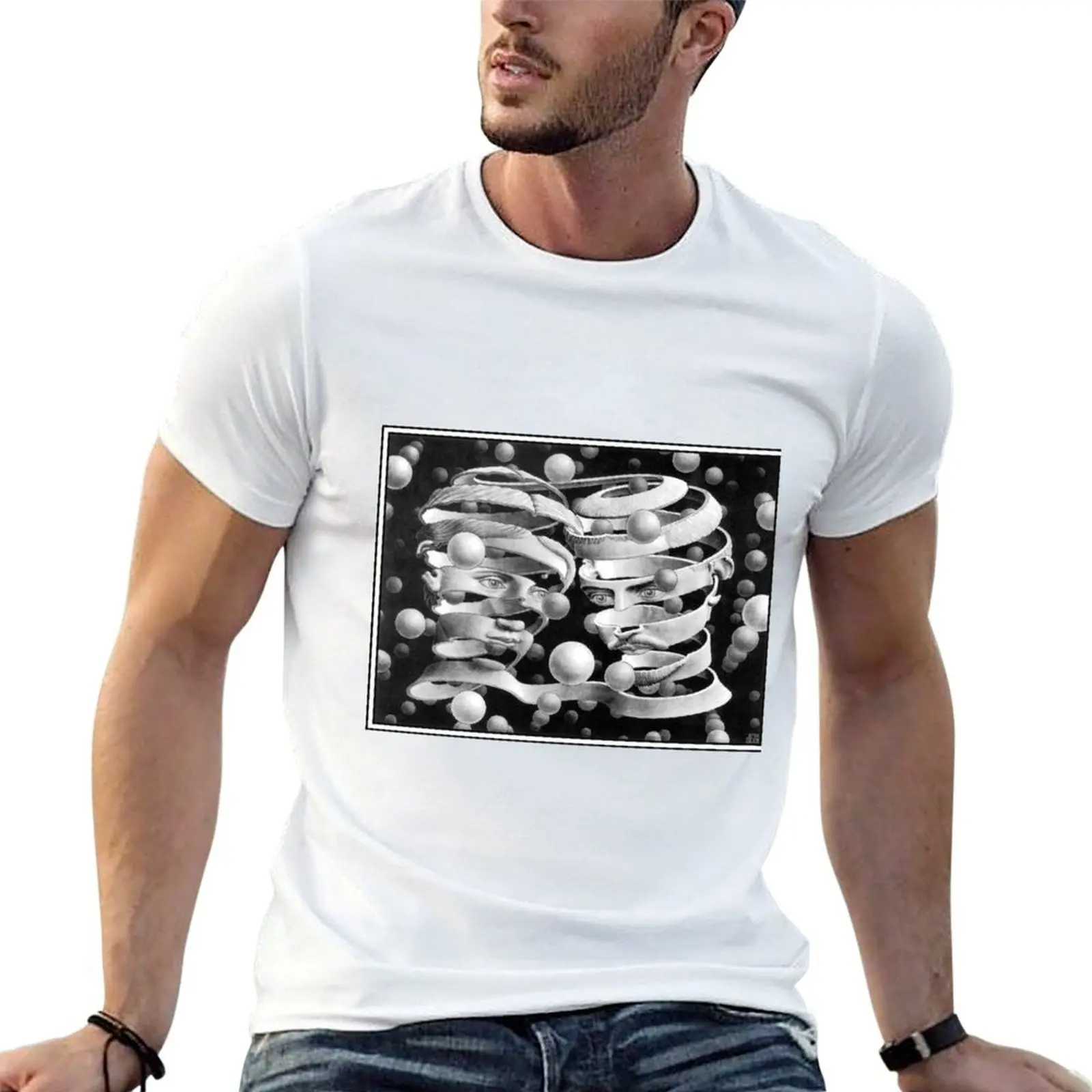 Bond of Unity par Maurits Cornelis Escher T-shirt confortable pour un usage quotidien