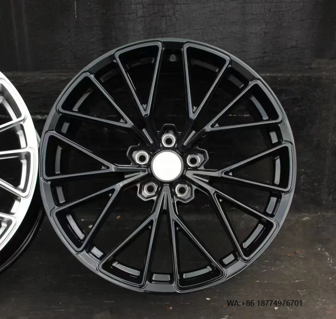 

Llantas de aleación YQ After Market 20*9j 5X114.3 5X108 5X112 5X120 ruedas de coche negras brillantes de todos los tamaños para