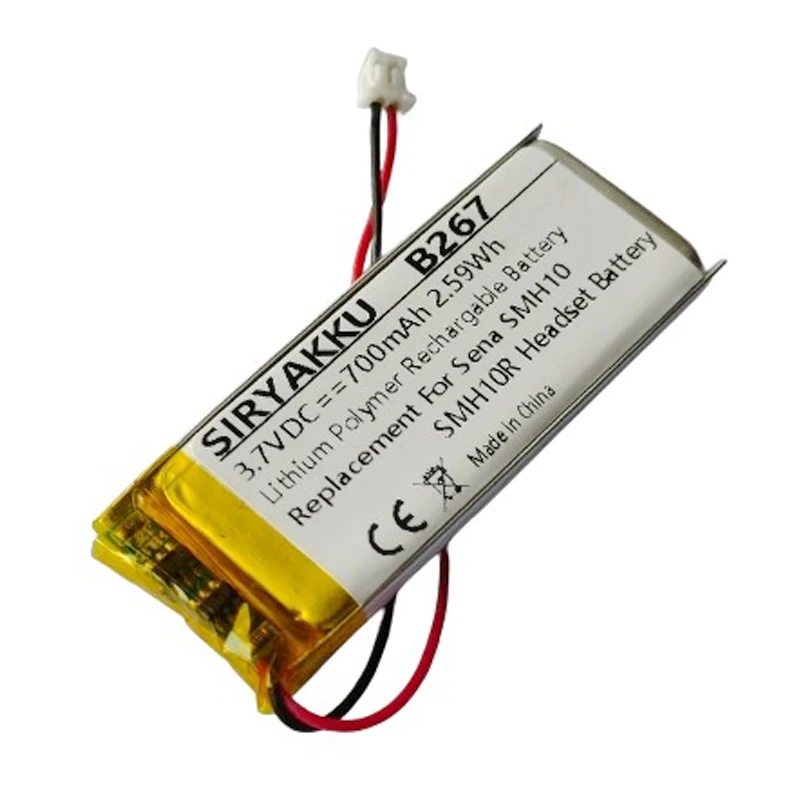 Replacement Battery for Sena SMH10 3.7V 700mAh SL 602248 Bluetooth Helmet MP4 Mini DV Small Camera