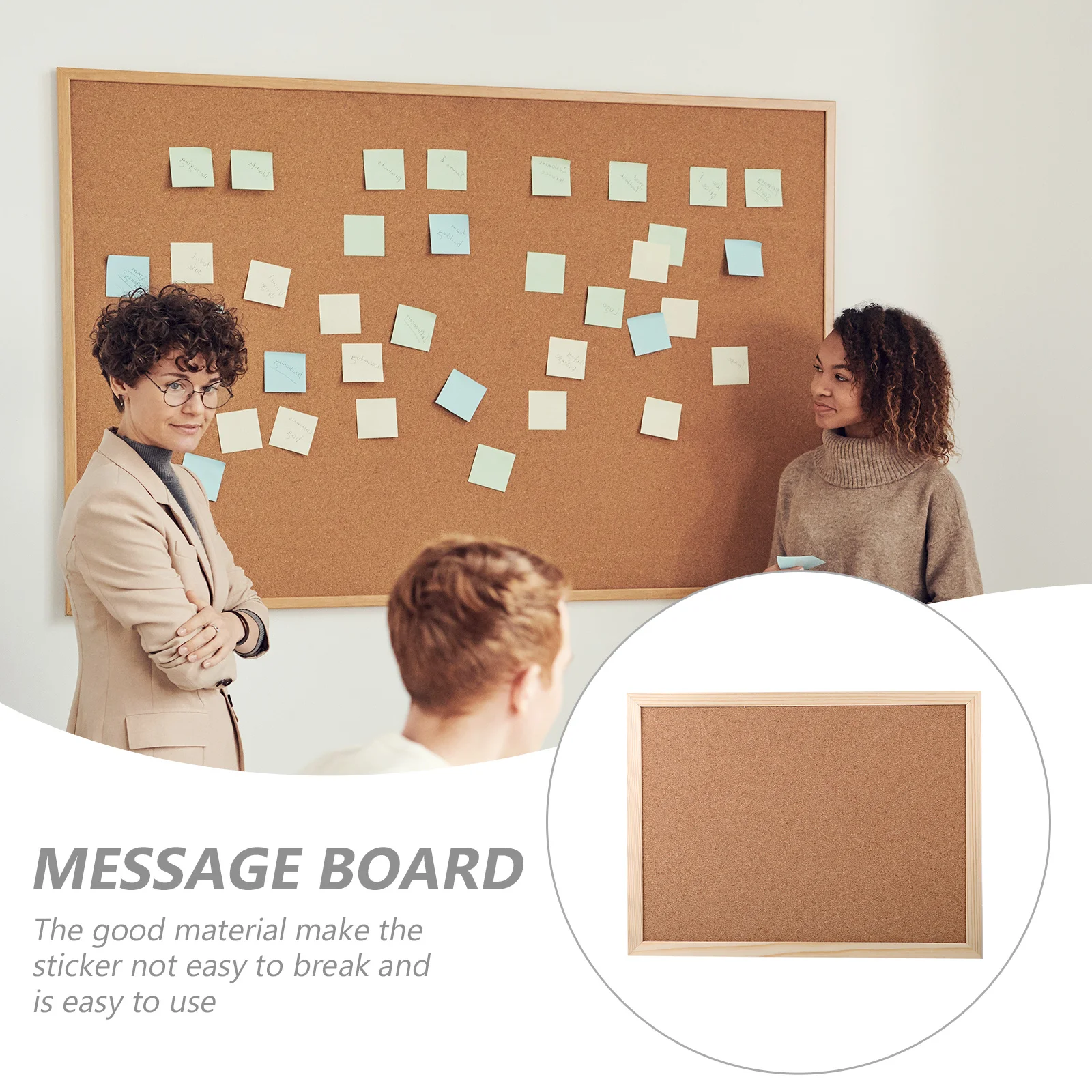 

1 set 1 Set Thick Stickers Cork For Photo Wall Stickers Office Bulletin Reminder Message Memo Display Board Home Decorative Wall