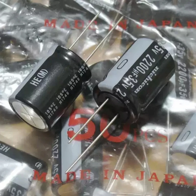 Nichicon HE 35V 2200UF high-frequency electrolytic capacitor UHE1V222MHD6 produced in Japan