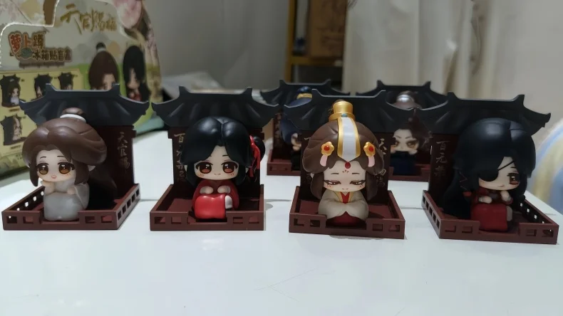 Echte Heaven Official's Blessing Squatting Blind Box Magnetische Anime-Figur Kühlschrankmagnet Xie Lian Hua Cheng Halloween-Geschenk Spielzeug – Detail 4