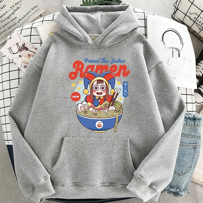 THE AMAZING DIGITAL CIRCUS Pomni The Jester Ramen 2025 New in hoodies & sweatshirts Fashion Unisex Hip Hop Streetwear Male Hoody