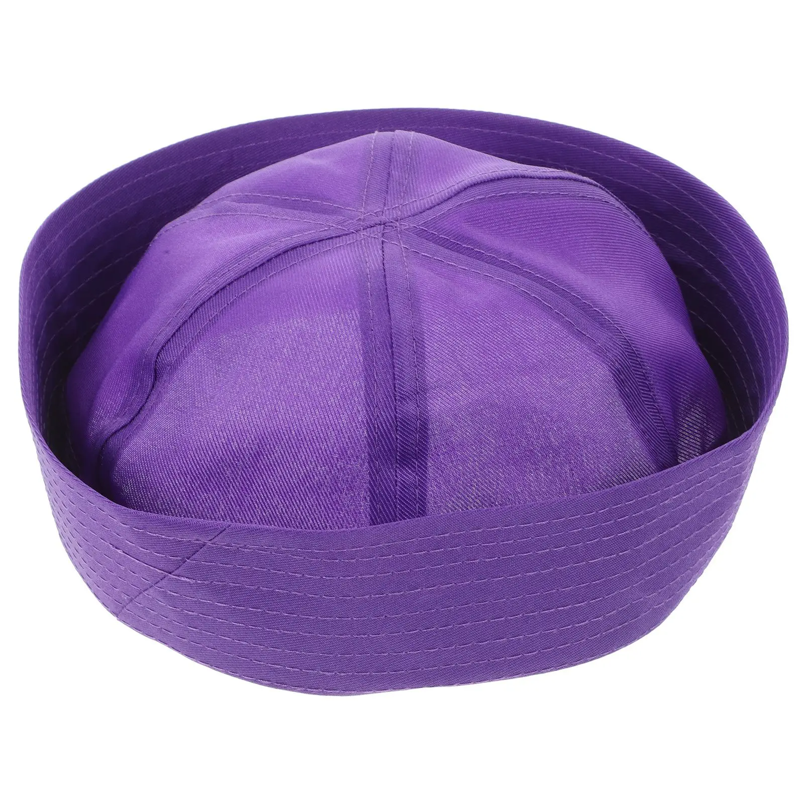 

Chopper Hat Stage Performance Sailor Navy Party Dress Captain (black) Men Hats Adult Clothing Purple Polyester