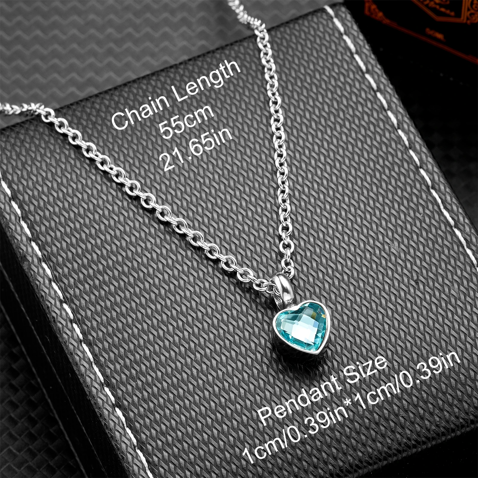 Collana per cremazione con pietre portafortuna a forma di cuore in acciaio inossidabile - Urna con ciondolo in cenere per ceneri umane, ricordo di gioielli commemorativi