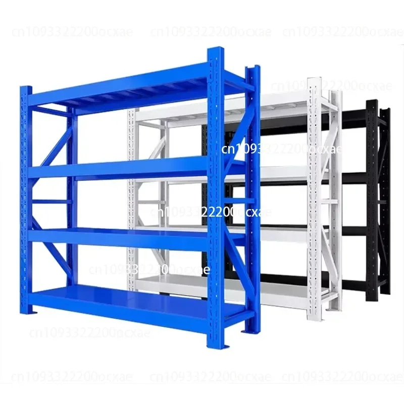 Storage rack Durable 4-layer adjustable garage storage rack Anti-corrosion warehouse rack