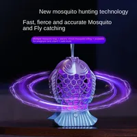 Photocatalyst Electric Shock Mosquito Killing Lamp Household Mosquito Trap Charging Three-in-OneFantastic Mosquito Extermination