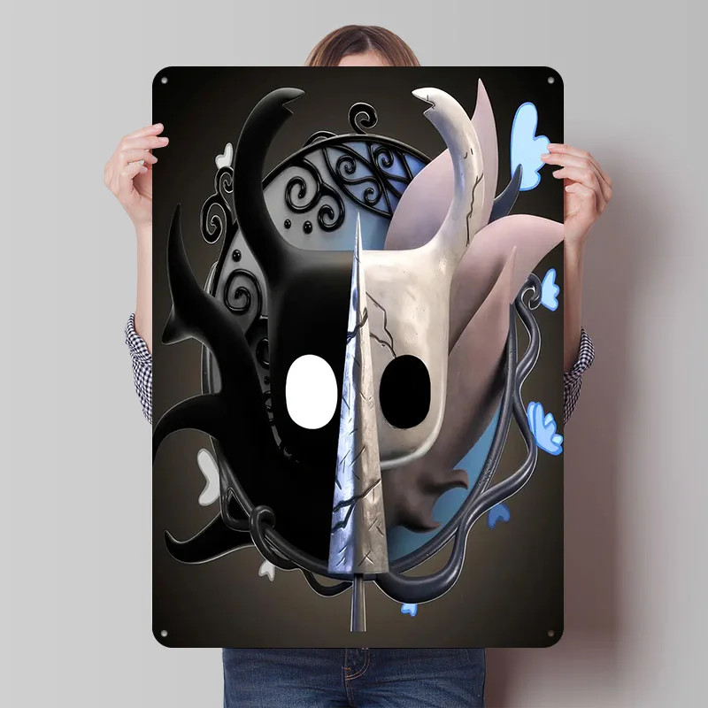 جوفاء فارس Duality المعادن المشارك علامات معدنية جدار الفن المرآب زينة للمنزل مخصص تين تسجيل للديكور المنزل الرجعية #1