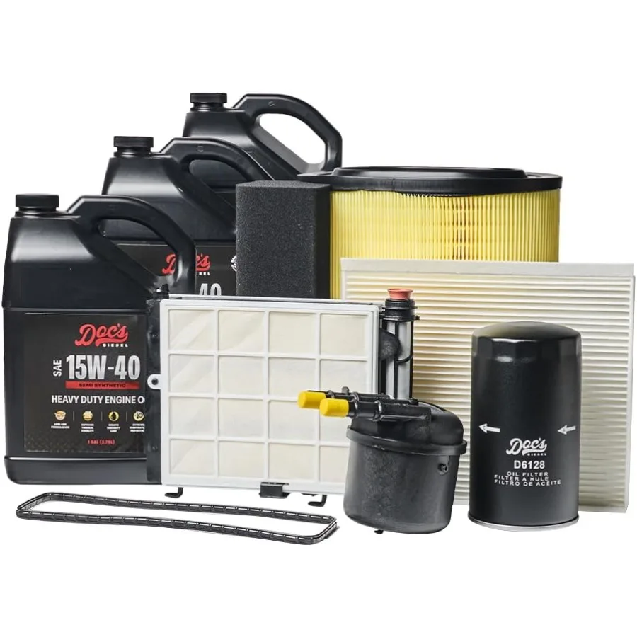 

Комплект для обслуживания полусинтетического масла и фильтра 15 Вт-40 для тяжелых двигателей, включая DFD4625 D6128 DPA10580 D3806 DOCS15W40SS-