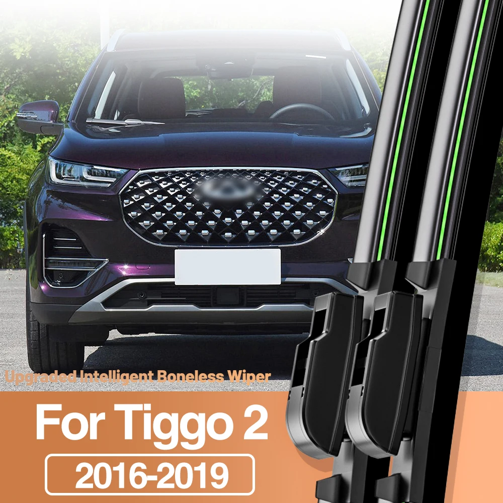 2pcs For Chery Tiggo 2 2016-2019 Front Windshield Wiper Blades Windscreen Window Accessories 2017 2018