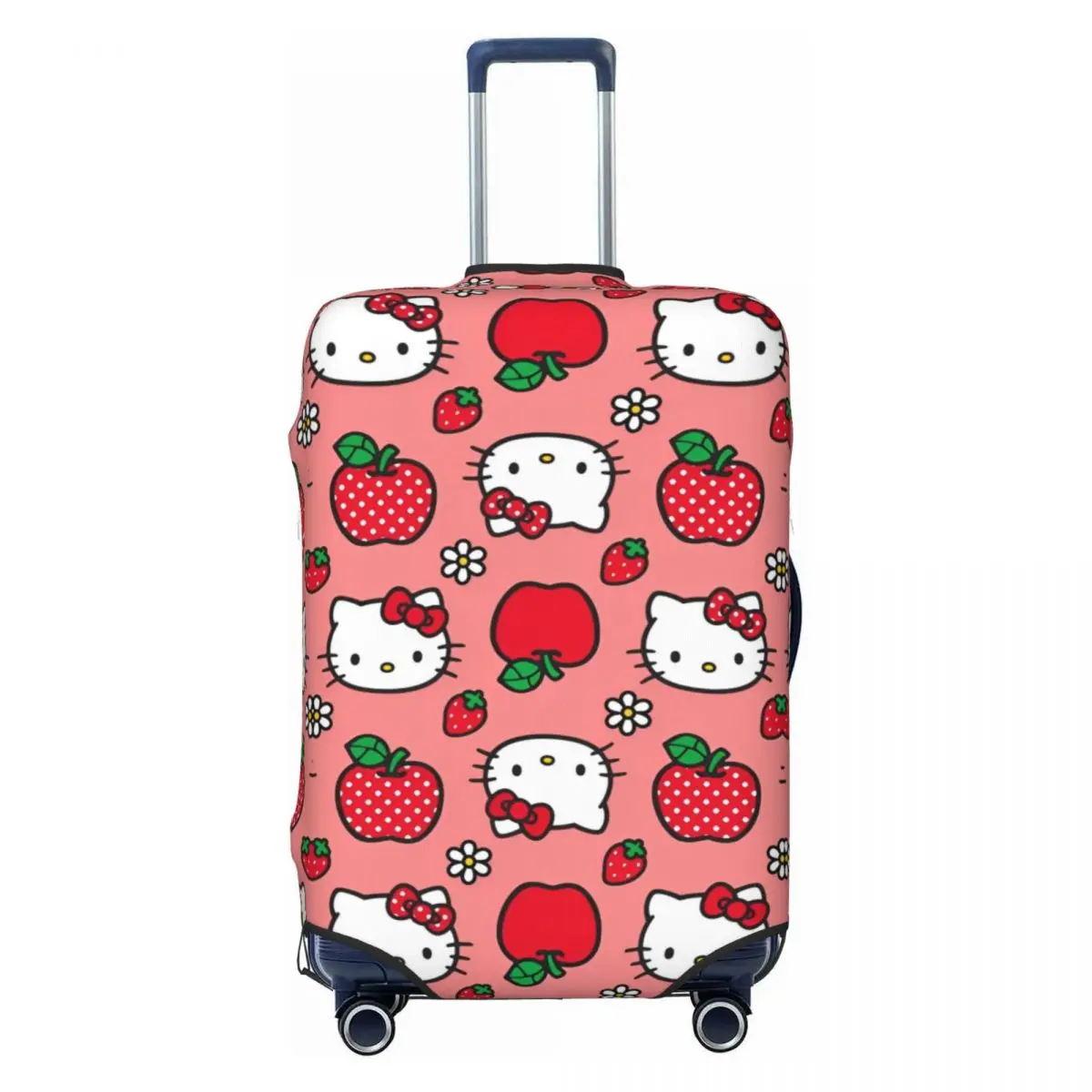 Hello Kitty Apple Strawberry Flower Pattern-bayingimg Suitcase Cover Vacation Business Fun Luggage Supplies Protector