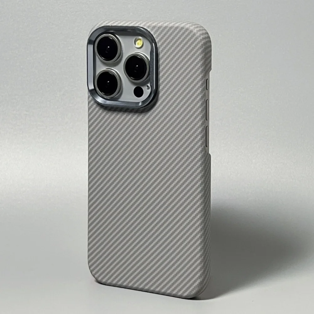 High Quality Magnetic Kevlar Texture Case for iPhone