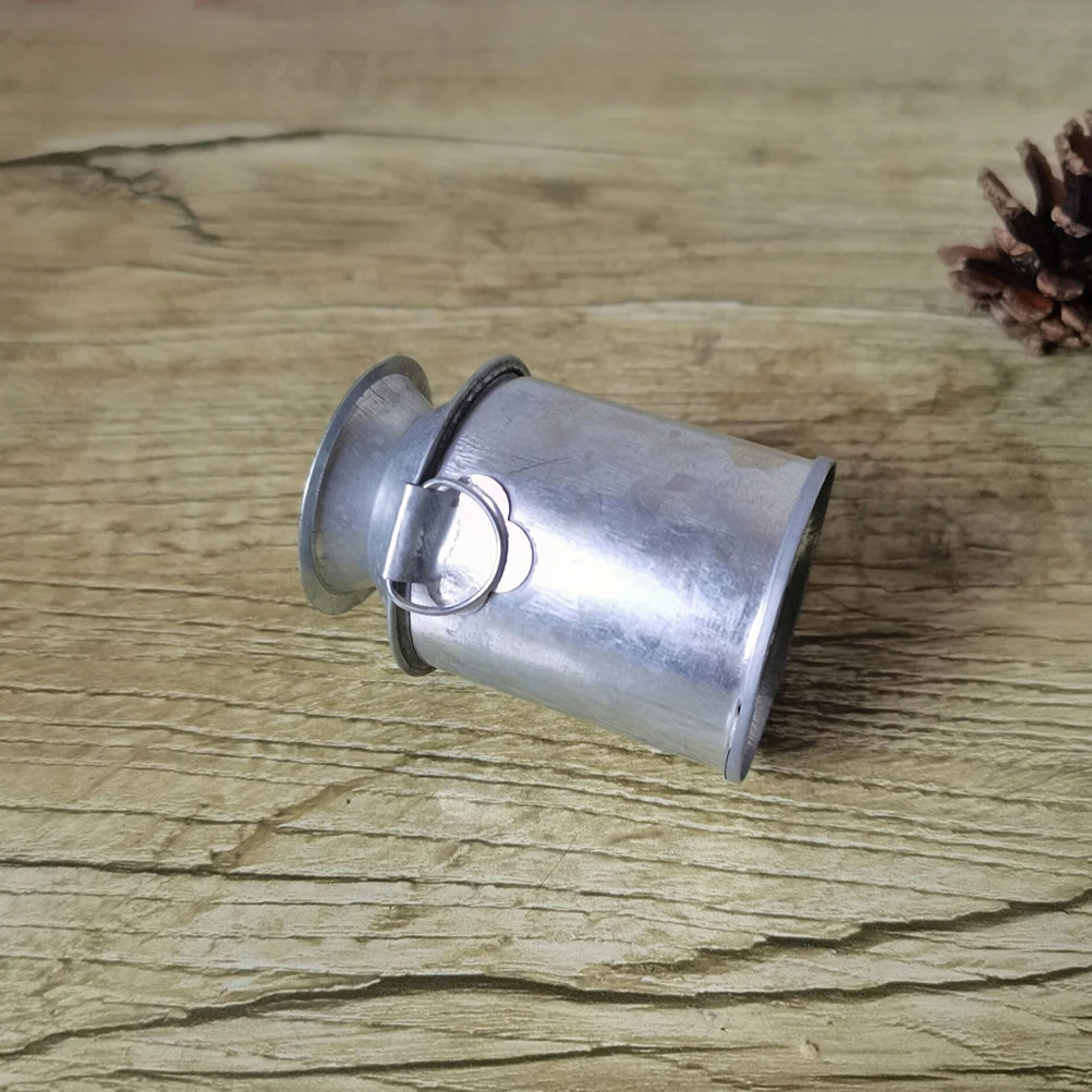 

1pcs Miniature Succulent Flower Pots Rustic Metal Vases Compact Design Gardening Essential Home Decoration Mini Bucket