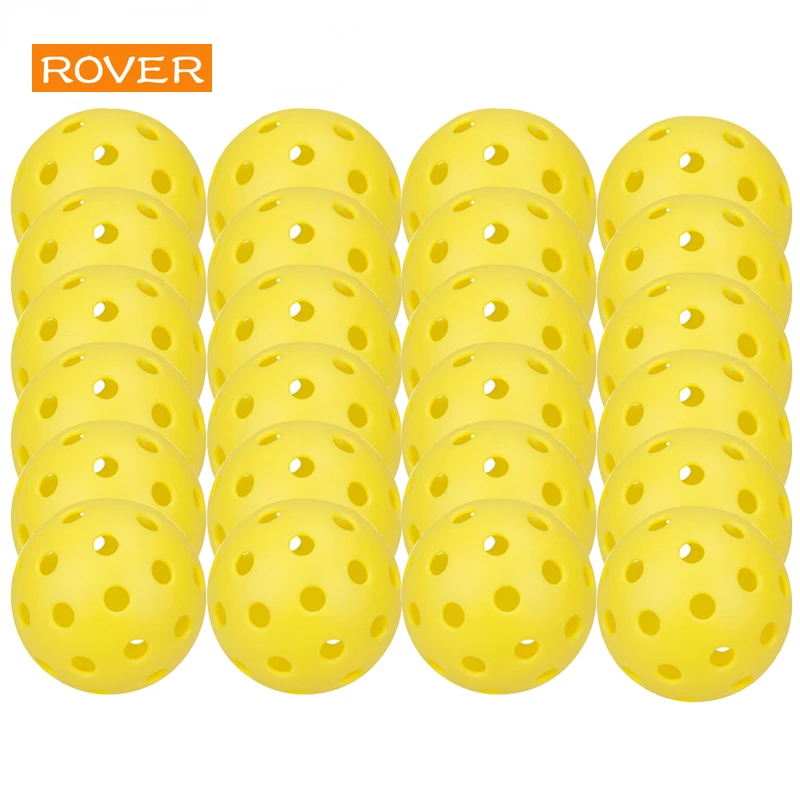 Pickleball 74MM Durable 40 Holes Outdoor 6/12/24Pcs Pickleballs 26g Outdoor for Competition pickleball Packs of Pickleballs