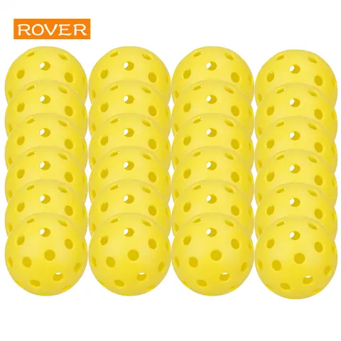 Pickleball 74MM 내구성 40 홀 야외 6/12/24Pcs Pickleballs 26g 야외 경쟁 Pickleballs Pickleballs 팩