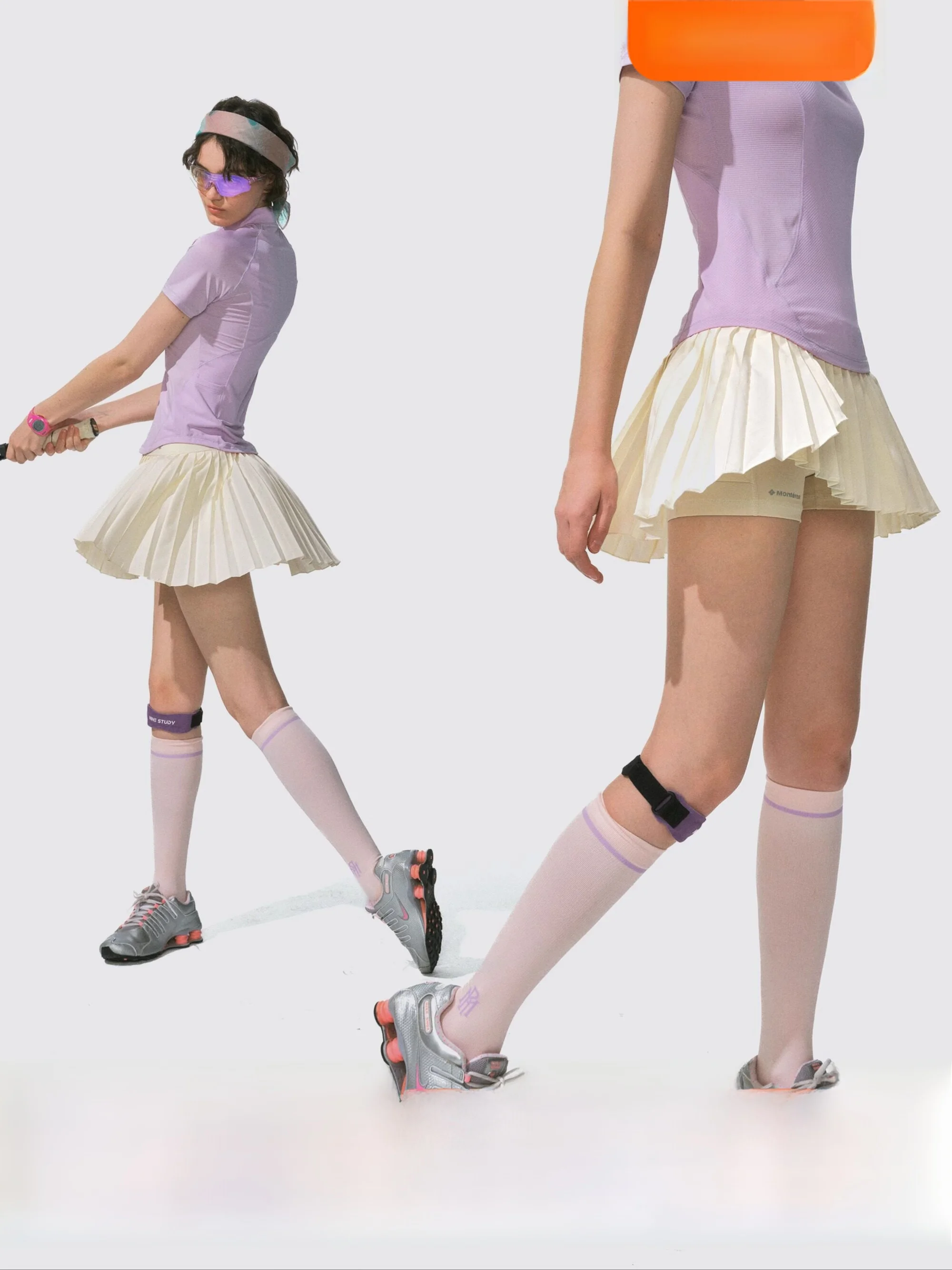 Monterest Asymmetric Outdoor Spor f Skirt with Slits Polyester Fiber Slim Fit Daily Wear Spring Collection 2025
