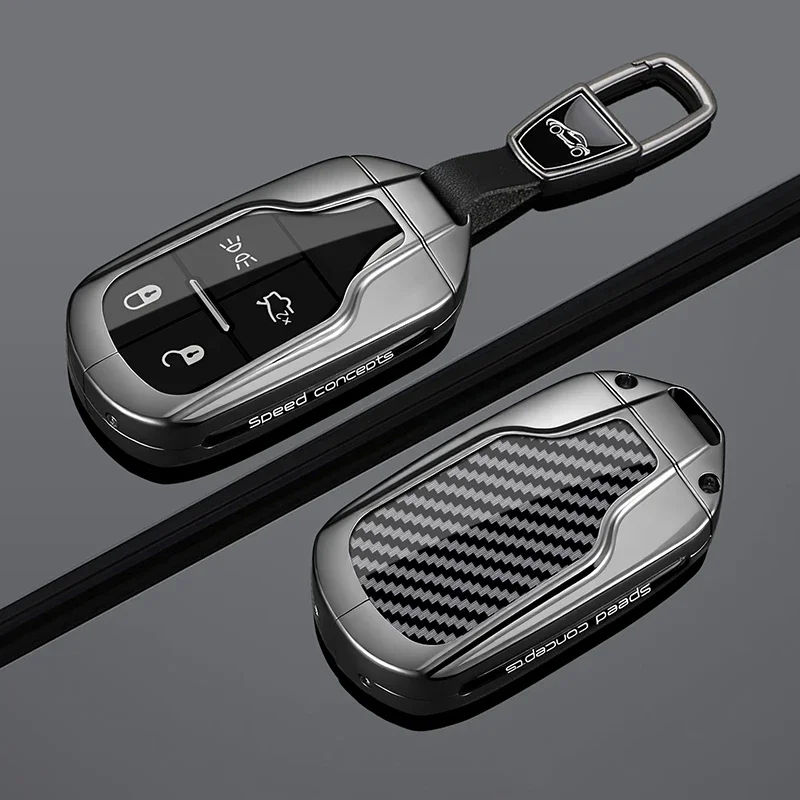 Suitable Zinc Alloy Carbon Fiber Car Key Case Cover For Maserati Levante Ghibli Quattroporte GT Granturism GranCabrio Accessoris