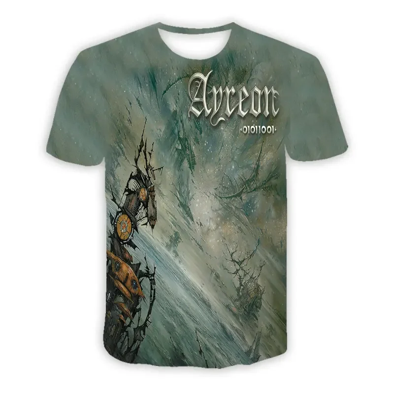 

Ayreon Band 3D Printed Casual T-shirts Hip Hop Tee Shirts Harajuku Styles Tops Fashion Clothing for Women/men Breathable