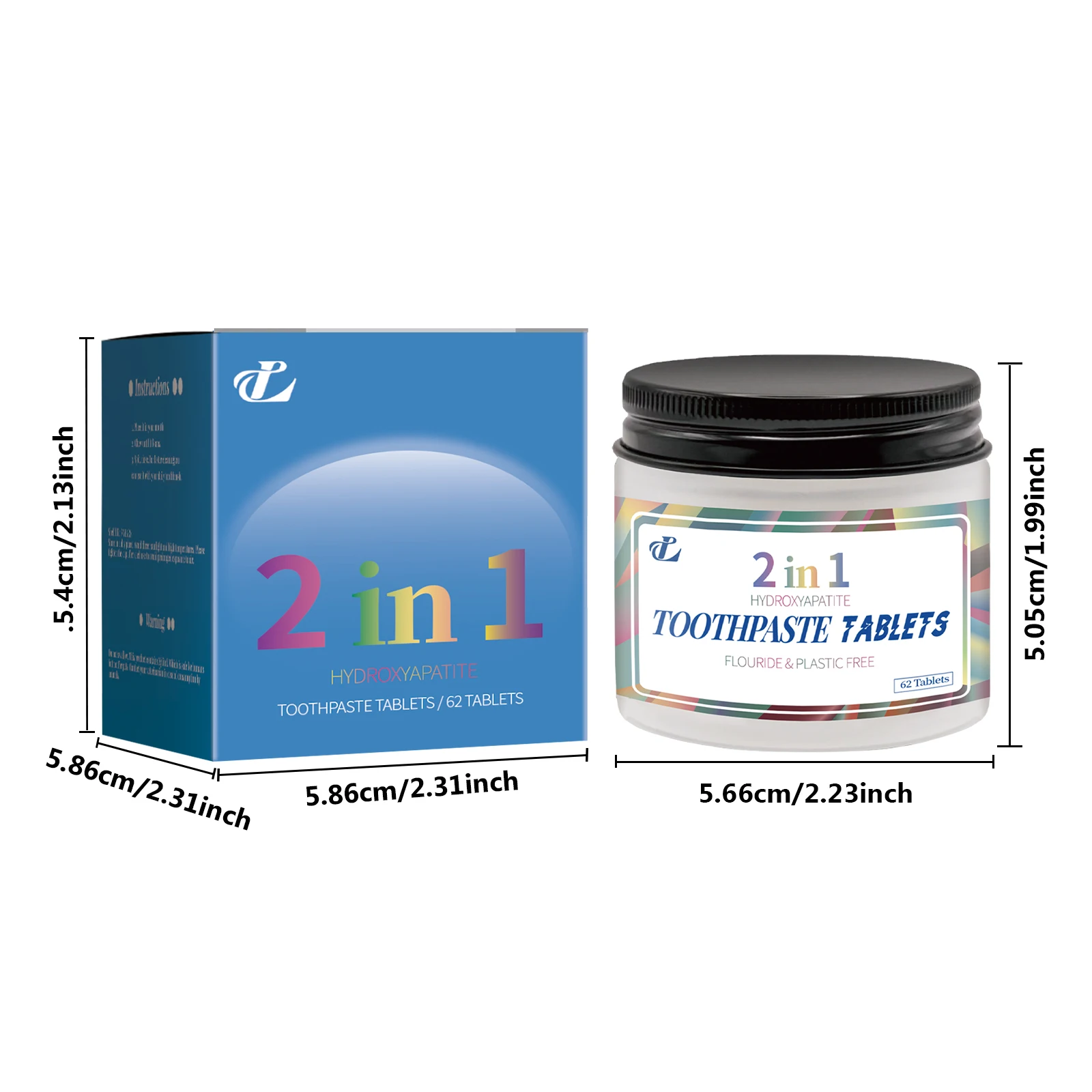 62 قطعة من أقراص معجون الأسنان لتبييض الأسنان تمنع تسوس الأسنان التنظيف العميق والتنفس المنعش للعناية بالأسنان بالنعناع