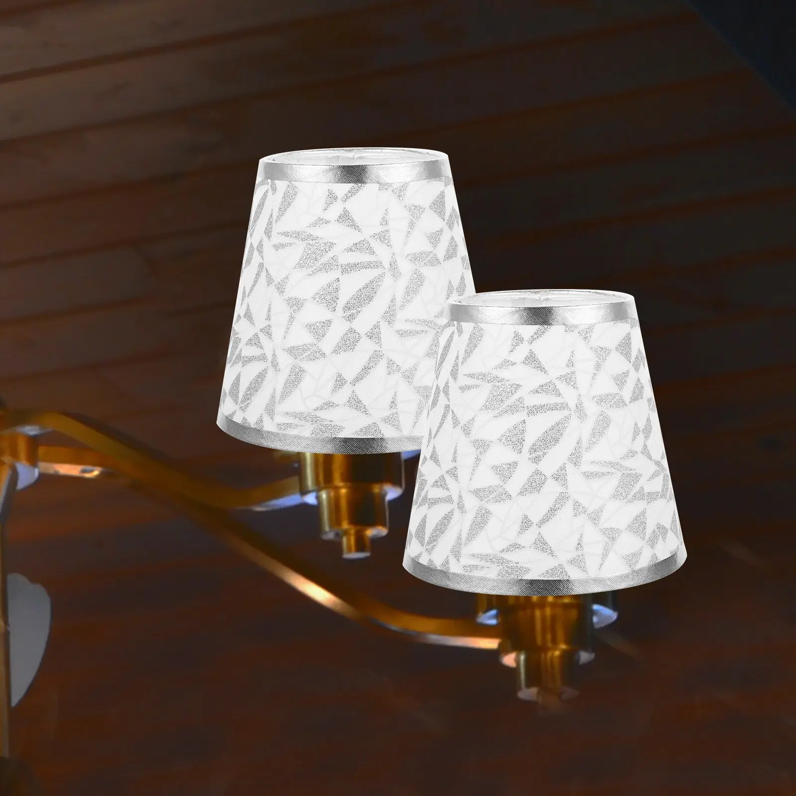 Modern Diamond Shape Lamp Shade PVC Iron Material Lightweight Easy Install for Desk Table Wall Bedside Lamp Decorative Lampshade