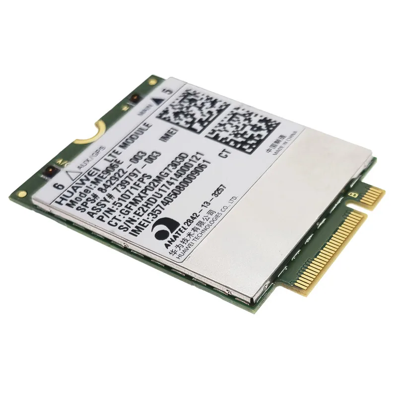 Carte adaptateur WDXUN ME906E M.2 NGFF persévérance/HSPA + Fesse 4G WWAN, module 704031-001 / 740011-005 débloqué pour S2 4112 ME906E