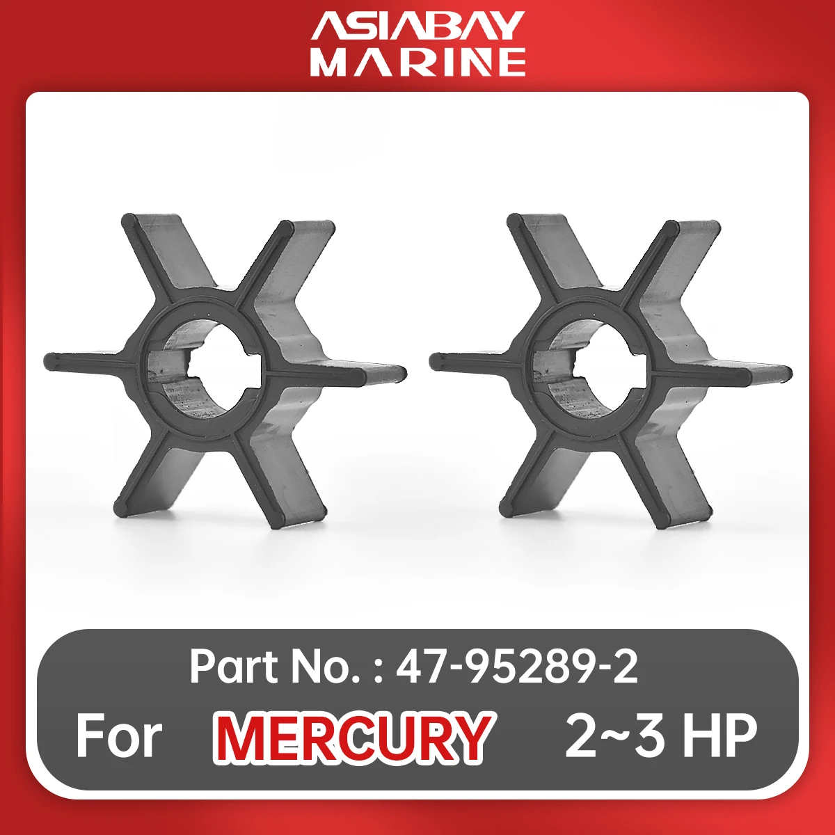 

47-95289 Water Pump Impeller 47-95289Q2 For Mercury Mariner Outboard Motor Engine 2hp 2.2hp 2.5hp 3hp Ship Boat Parts 47-95289-2