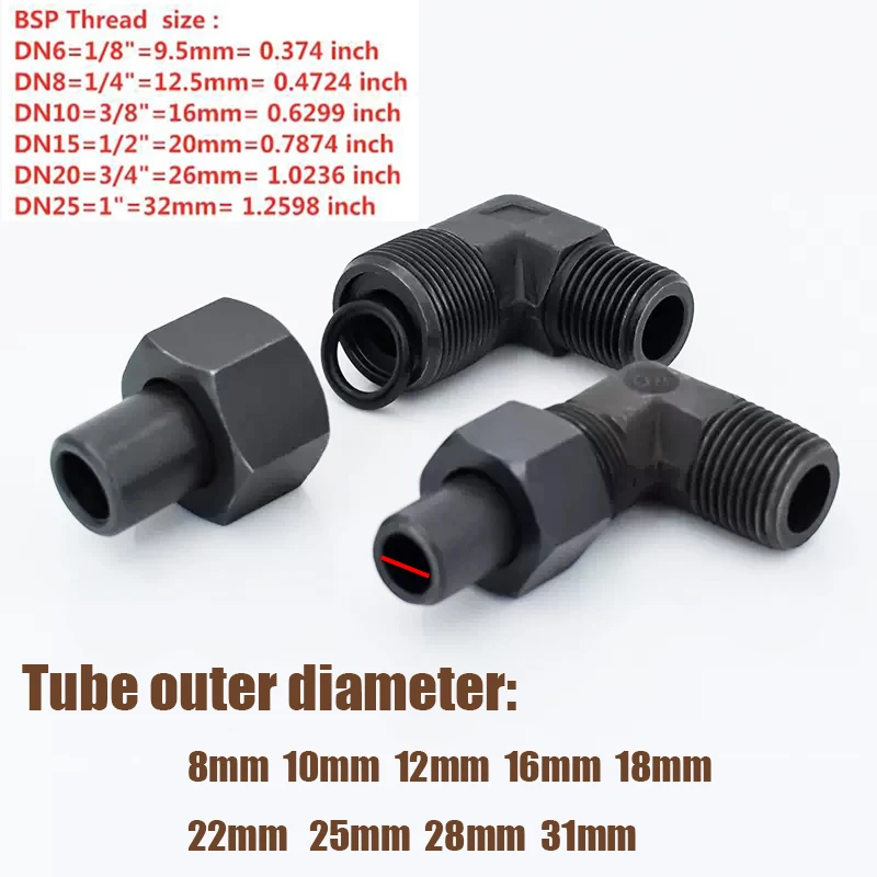 Hydraulic Pipe Joint High Pressure Weld Fitting Transition Joint Male Thread BSP 1/8