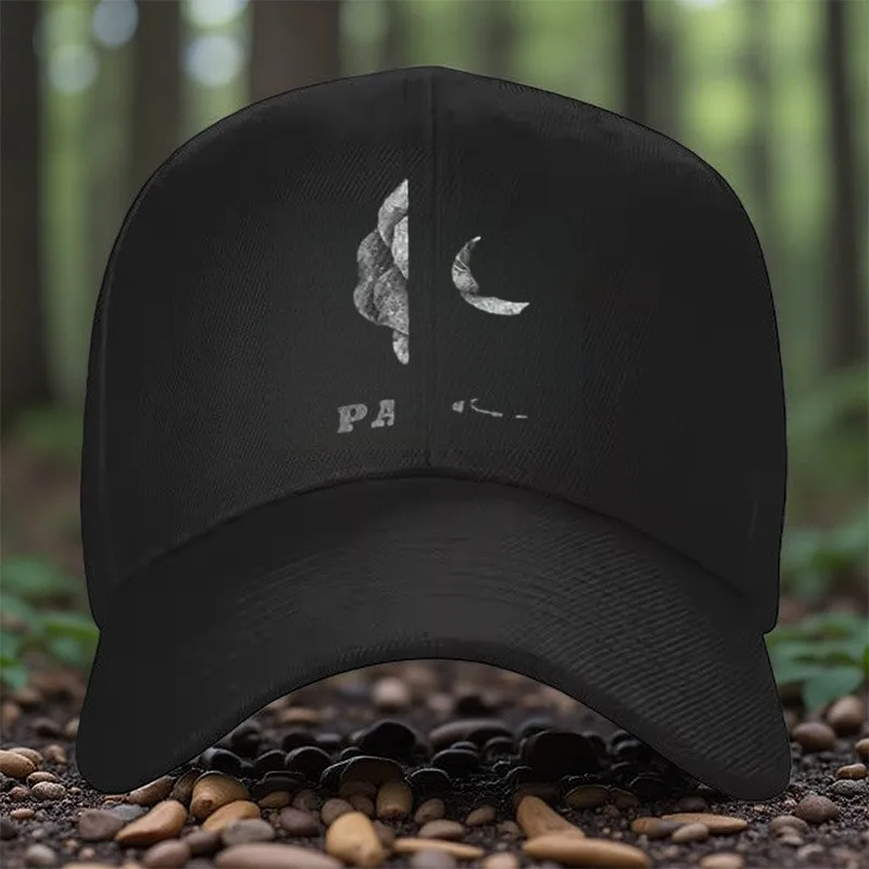 Rope Knot and Crescent Moon Baseball Cap Unisex Casual Polyester Outdoor Adjustable Sun Hat