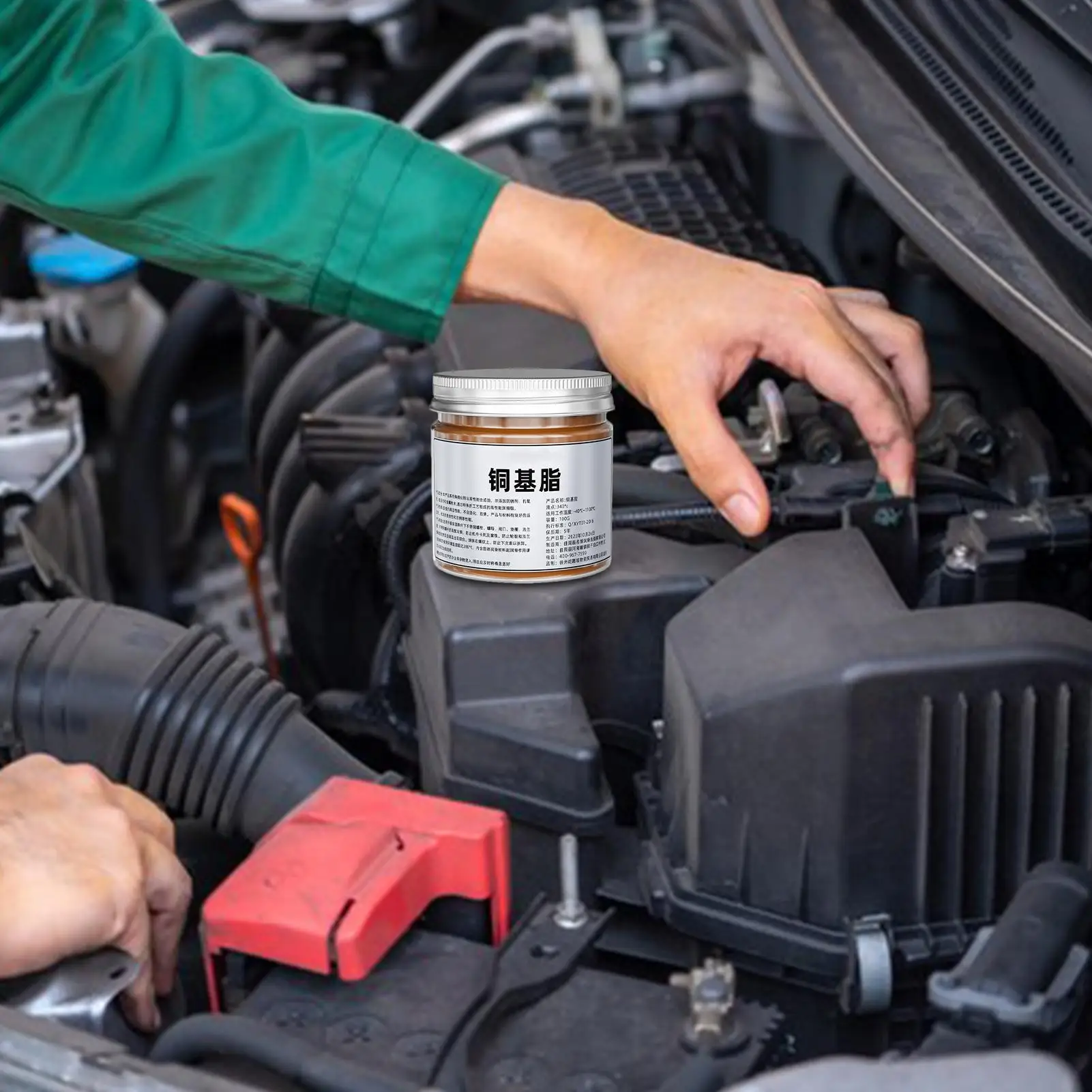 Anti-Seize Copper Grease 100g Automotive Maintenance Grease Anti-Corrosion Electrical Contact Grease for Bolts Wheel Hubs