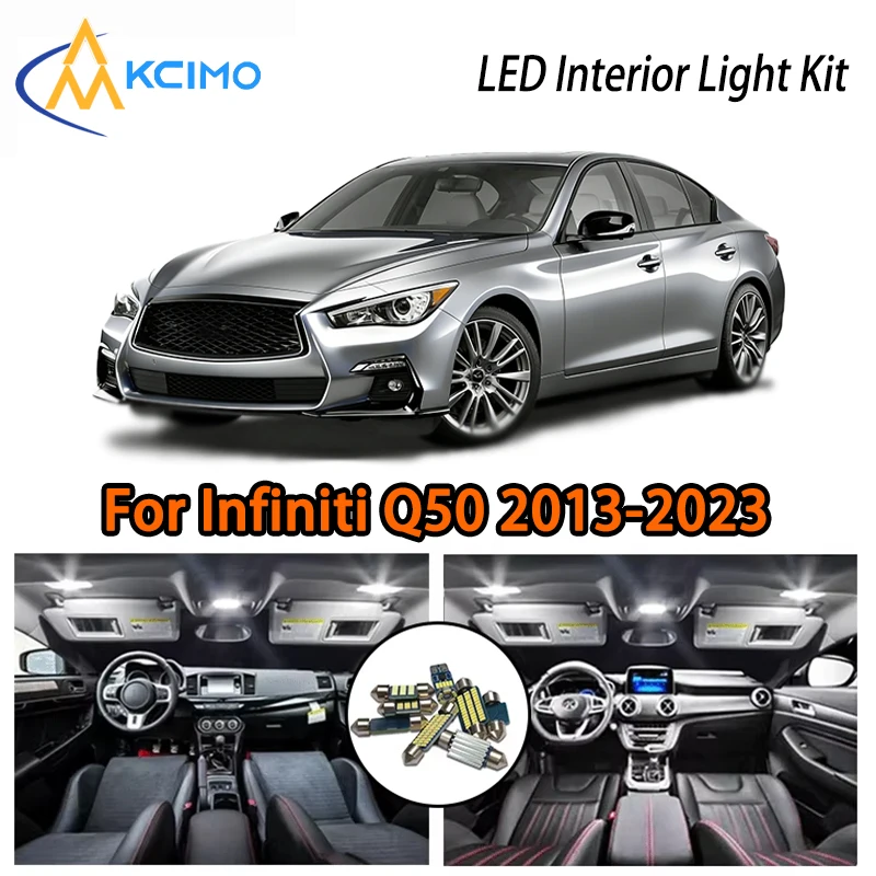 

Premium LED Interior Lights For infiniti Q50 2013- 2023, White Ice Blue Dual Color Chioce
