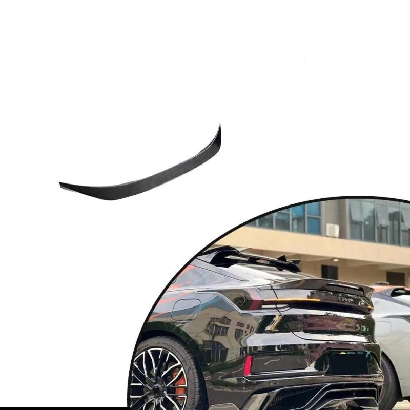 For 2021-2023 Zeekr 001 Carbon Fiber Rear Luggage Spoiler Wing Lip Kit