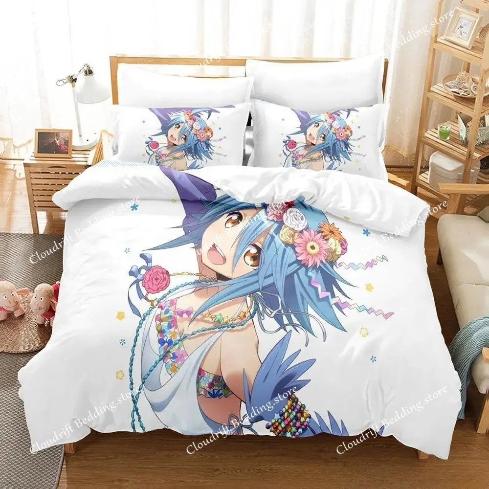 

New Monster Musume Everyday Life With Monster Girls Bedding Set Cartoon Anime 23 Piece Set Adult Kid Bedroom Duvet Cover Sets
