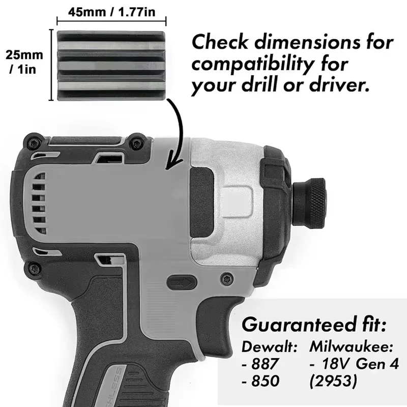 Upgraded Magnetic Bit Holder Attach to Drill Universal Magnet Screw Driver Bits Screw Holder Sleeve for Impact Driver storage