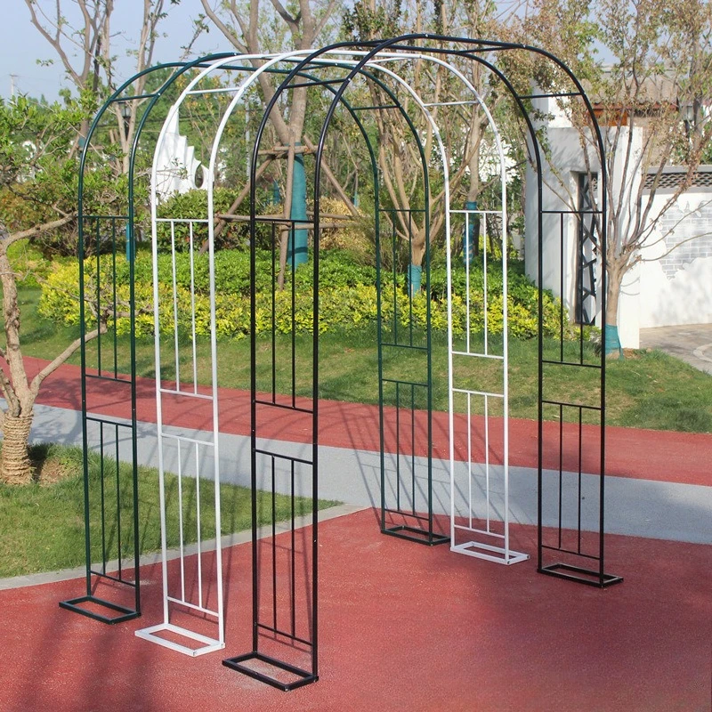 Arch flower trellis climbing vine trellis flower stands wrought iron plant trellis climbing balcony outdoor rose garden view 4
