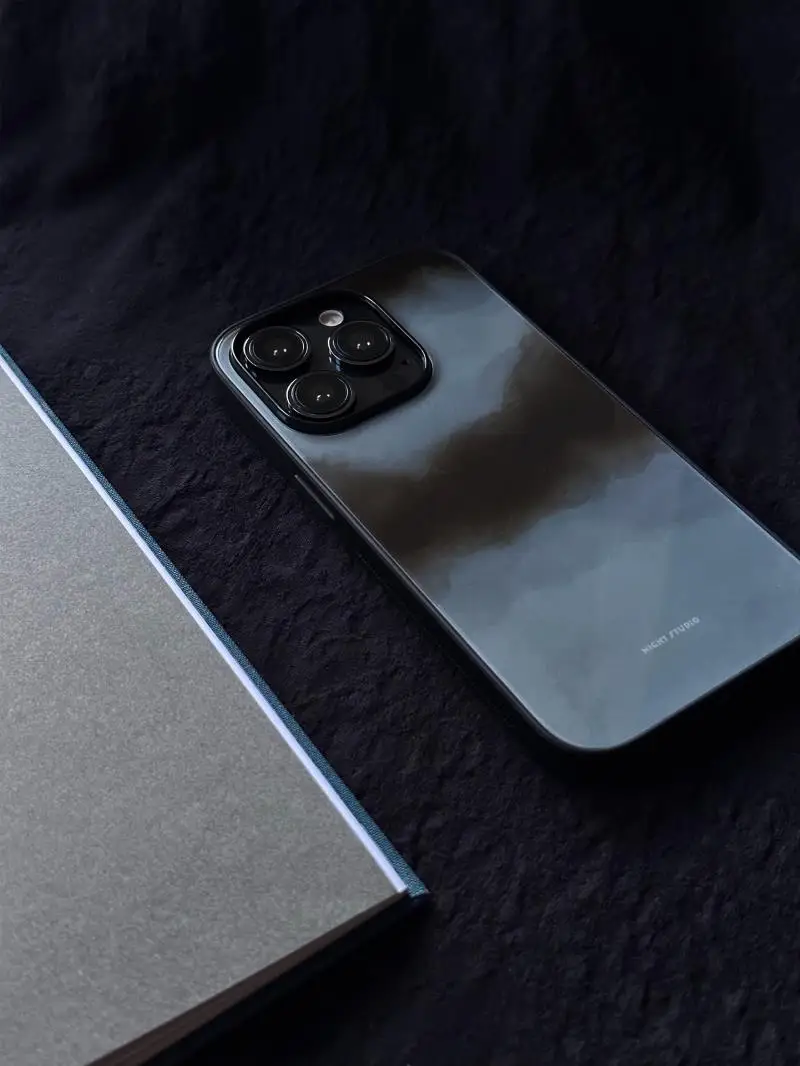 Original iPhone14 New Chinese iPhone13pro Blue Ink iPhone12 works with iPhone15promax phone case
