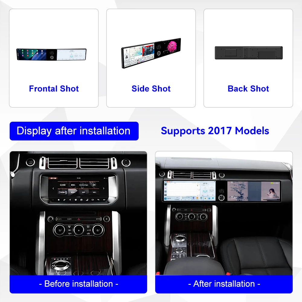 Dual Screen Interaction For Land Rover Range Rover Executive Edition 2017 Android 13 Radio Multimedia GPS Navigation Head Uni
