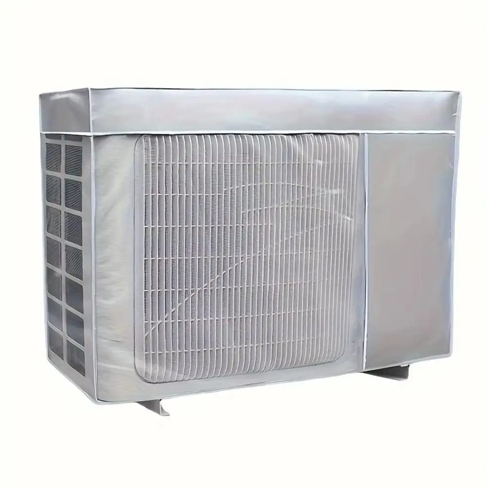 New Silver Air Conditioner Cover Multisize Dustproof Air Conditioner Protective Waterproof Dust Cover Outdoor