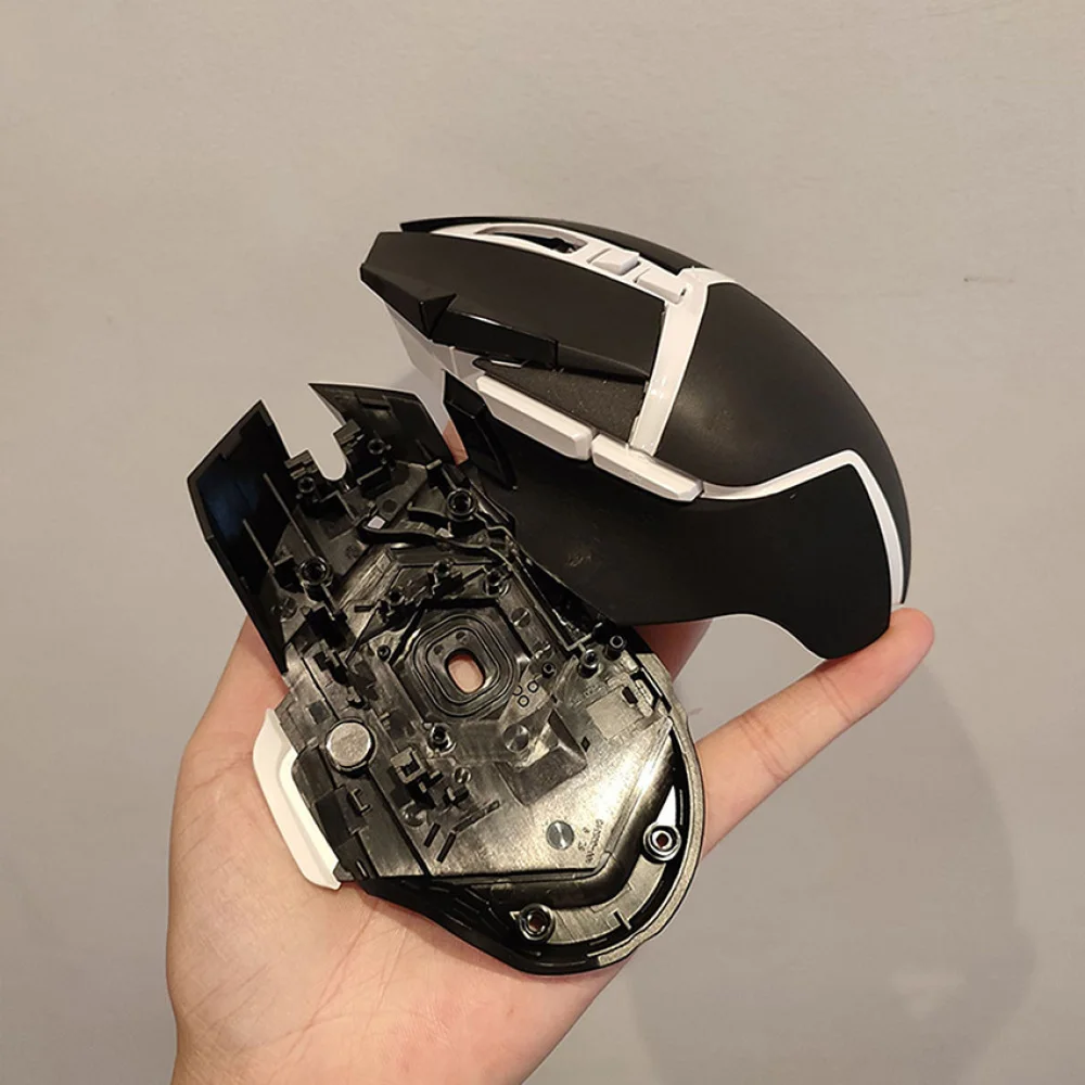 Carcasa de ratón de repuesto + almohadilla para pies para Logitech G502 SE, patines de ratón con cable, pegatina deslizante, cubierta de ratón, accesorios de carcasa
