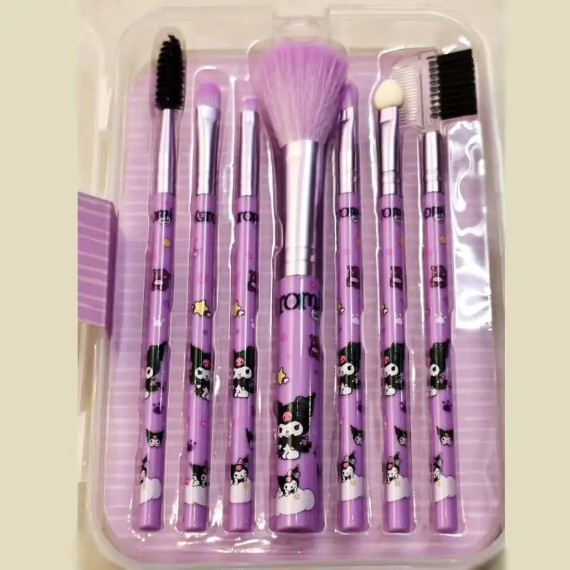 مجموعة فرش مستحضرات التجميل من كورومي، فرشاة جديدة لطيفة ومبتكرة بنمط كرتوني حلوة وبسيطة ومتعددة الوظائف #2